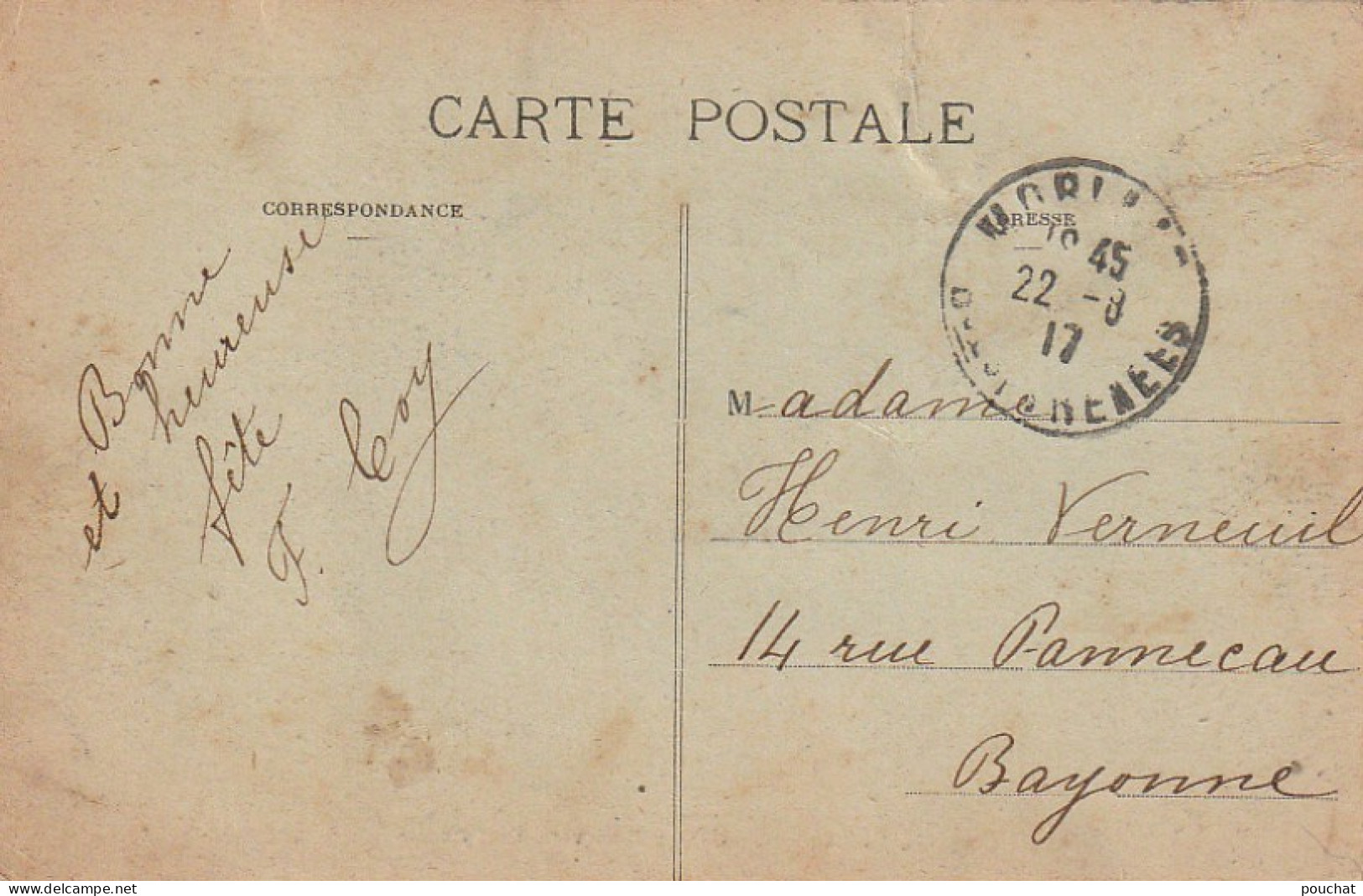 GU Nw -(64) PAU  -  LE BOULEVARD DES PYRENEES  - ANIMATION -  NURSE AVEC  LANDAU  - CALECHE - 2 SCANS - Pau