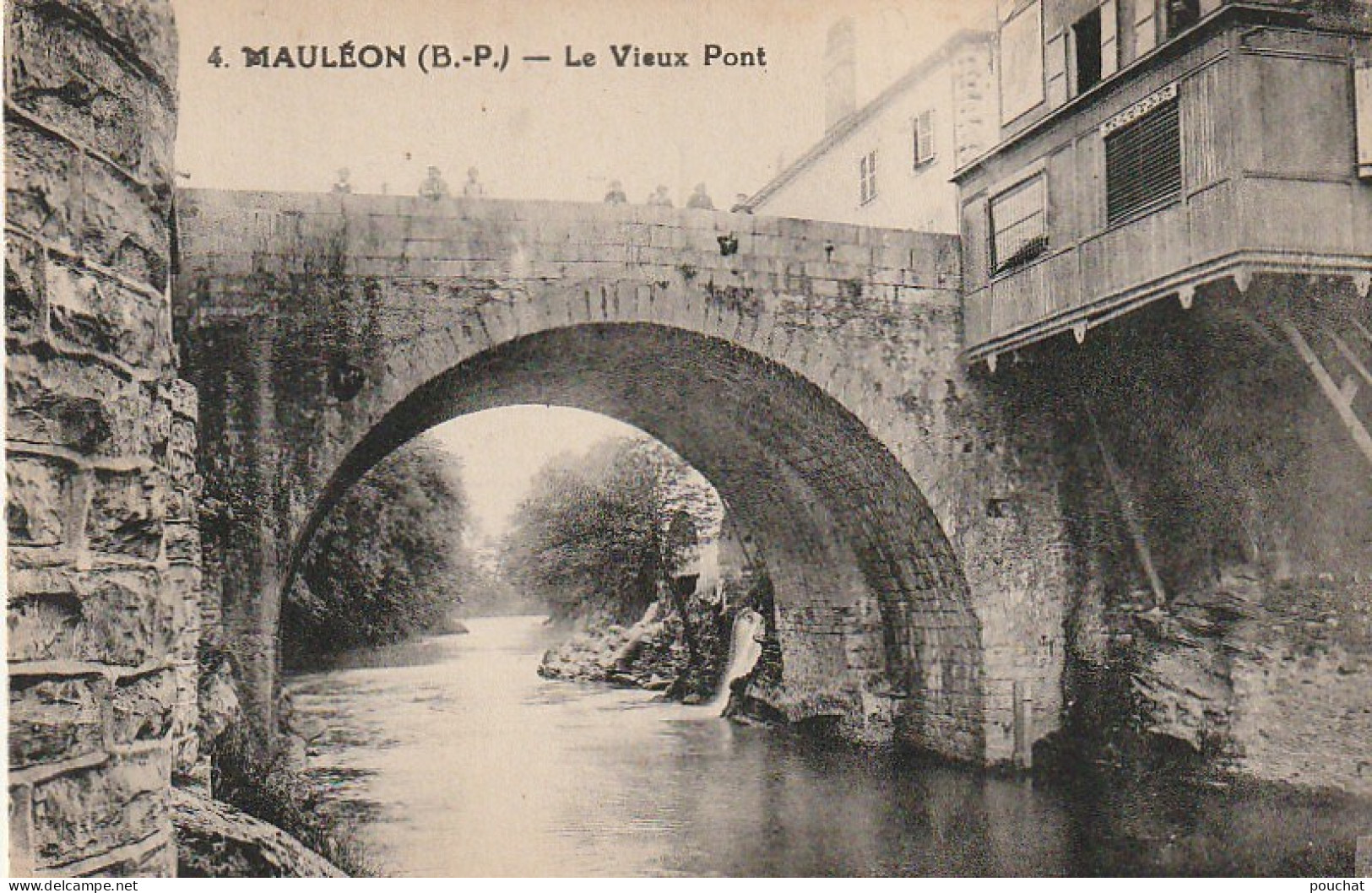 GU Nw -(64) MAULEON  -   LE VIEUX PONT  -  2 SCANS - Mauleon Licharre