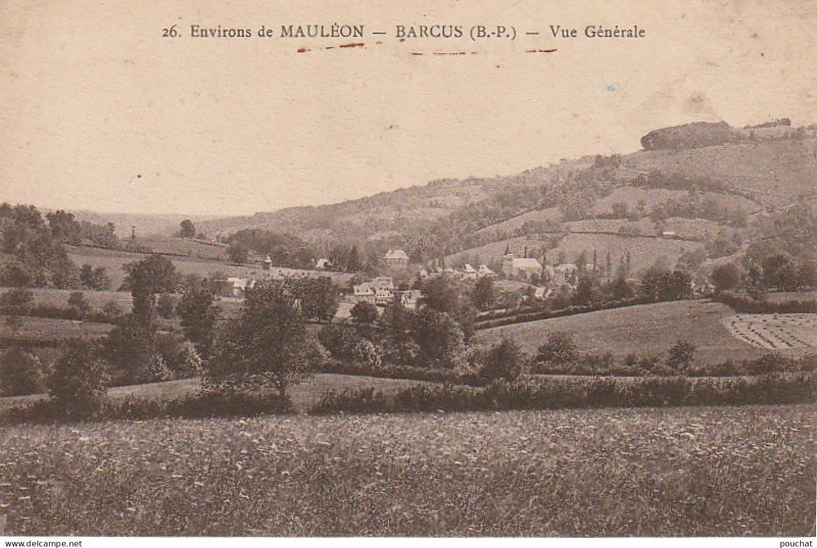 GU 24 -(64) BARCUS  -  ENVIRONS DE MAULEON  -  VUE GENERALE -  2 SCANS - Autres & Non Classés