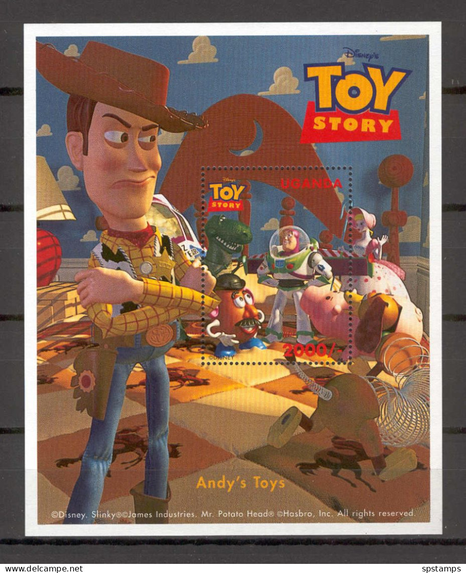 Disney Uganda 1997 Toy Story - Andy's Toys MS MNH - Disney