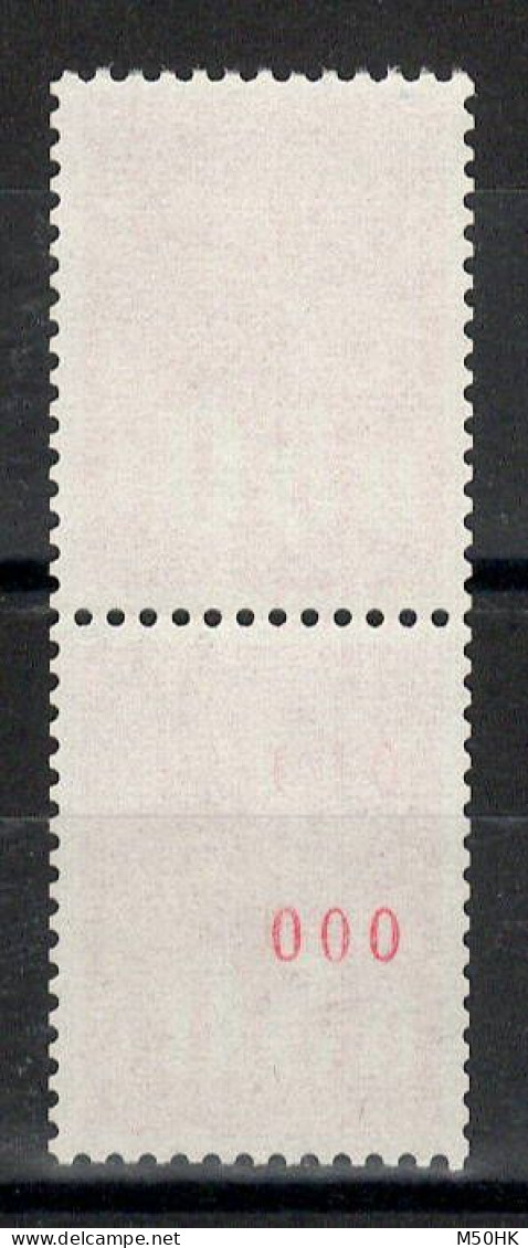 Numéro Rouge - Gomme Tropicale - YV 1664e Tenant à Normal , N** MNH Luxe , Numéro 000 , Cote 25+ Euros - Unused Stamps