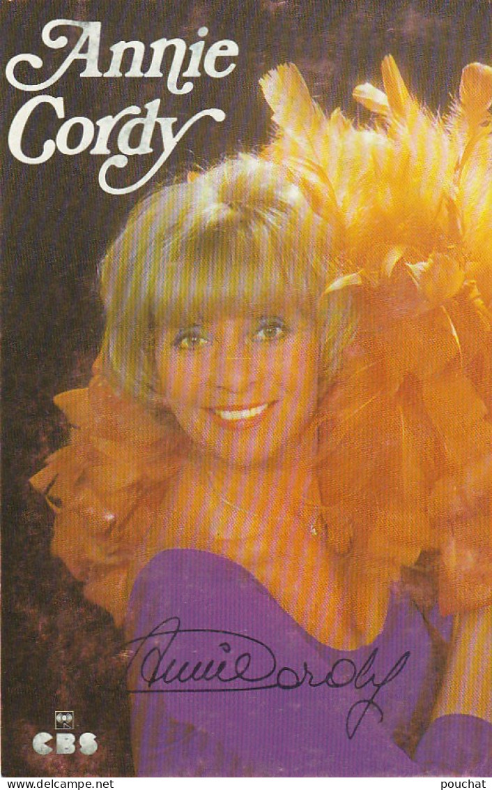 EP 27- ANNIE CORDY , PORTRAIT DE L' ACTRICE CHANTEUSE  - DISCOGRAPHIE ET AUTOGRAPHE -  2 SCANS - Artisti