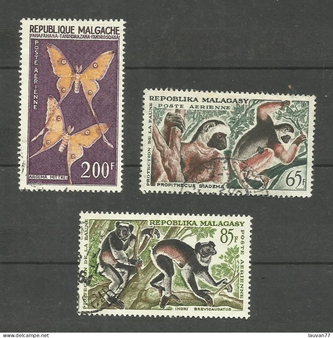 MADAGASCAR POSTE AERIENNE N°82, 84, 85 Cote 4.50€ - Madagaskar (1960-...)
