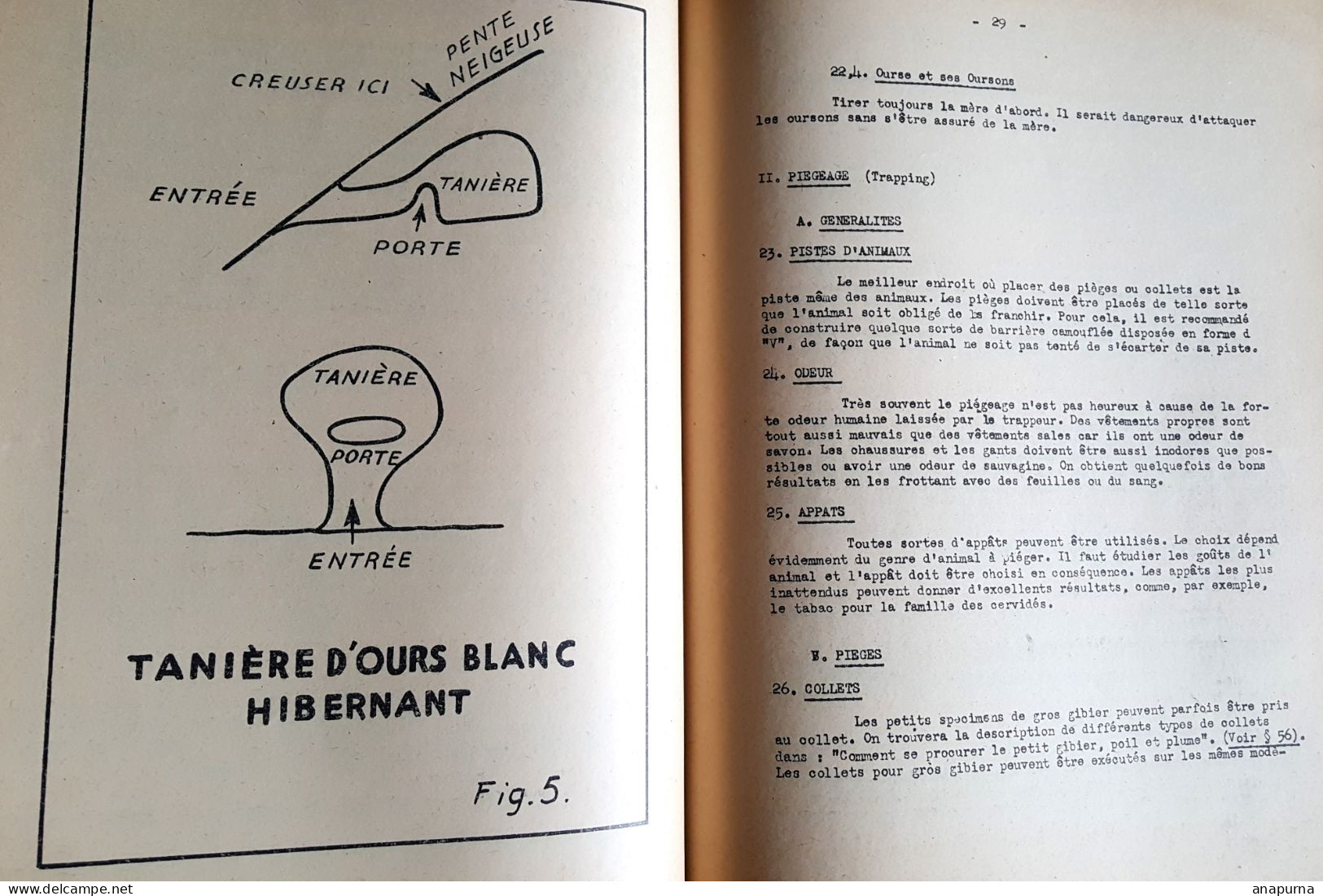 Exceptionnel, Paul Emile Victor, EPF, 79 pages 1949, Techniques de survie, dessins de PEV,