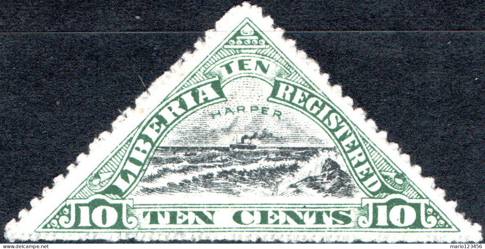 LIBERIA, PAESAGGI, LANDSCAPE, 1919, NUOVI (MLH*) Mi:LR 183, Scott:LR F17, Yt:LR LC17 - Liberia