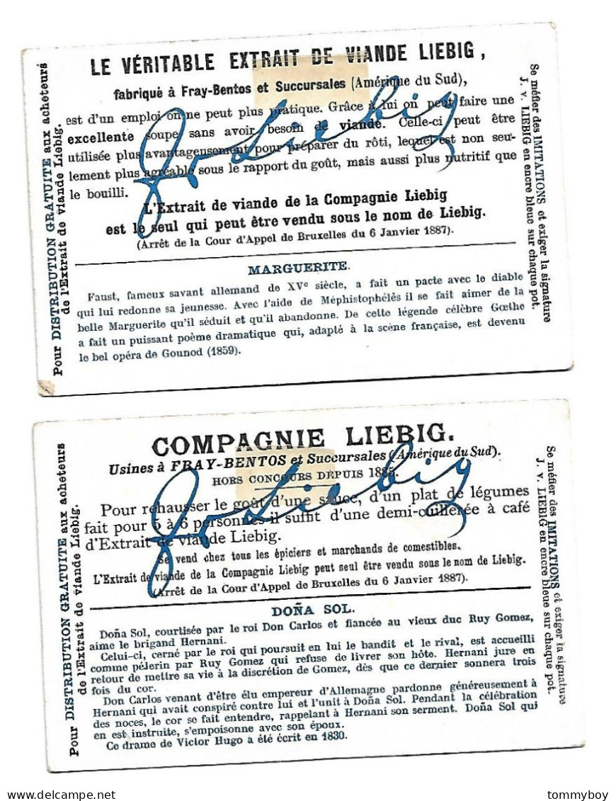 S 835, Liebig 6 Cards, Héroines De Tragédies Célèbres (stickers On Backs) (ref B22) - Liebig