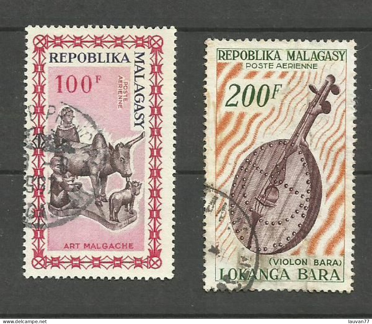 MADAGASCAR POSTE AERIENNE N°96, 97 Cote 4.20€ - Madagaskar (1960-...)