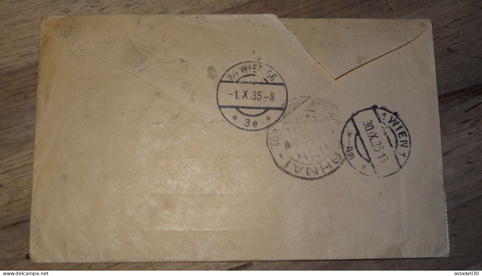 BURMA INDIA, Rangoon 1935, Air Mail   ......... Boite1 ...... 240424-59 - Birma (...-1947)