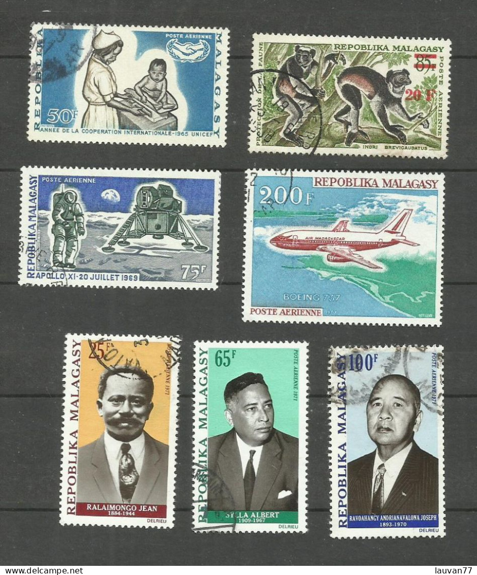 MADAGASCAR POSTE AERIENNE N°98, 106, 112 à 116 Cote 4.05€ - Madagaskar (1960-...)