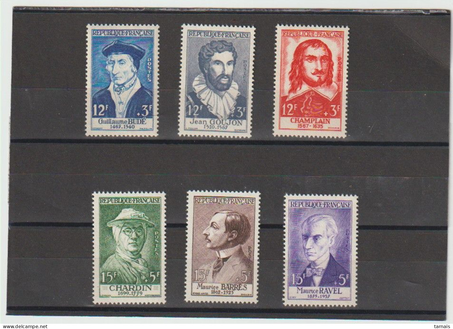 1956 N°1066 à 1071 Célébrités Série Ravel  NEUFS SANS GOMME - Unused Stamps