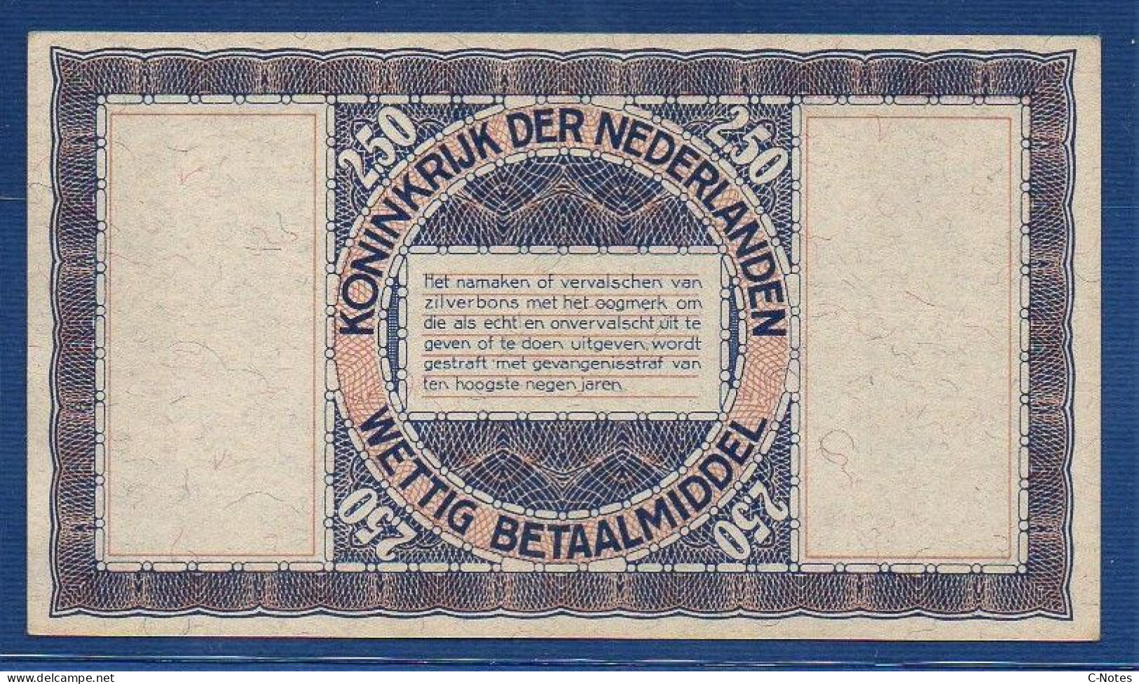 NETHERLANDS  - P.62 – 2.50 Gulden 1938  UNC-, S/n K 783131 - 2 1/2 Gulden