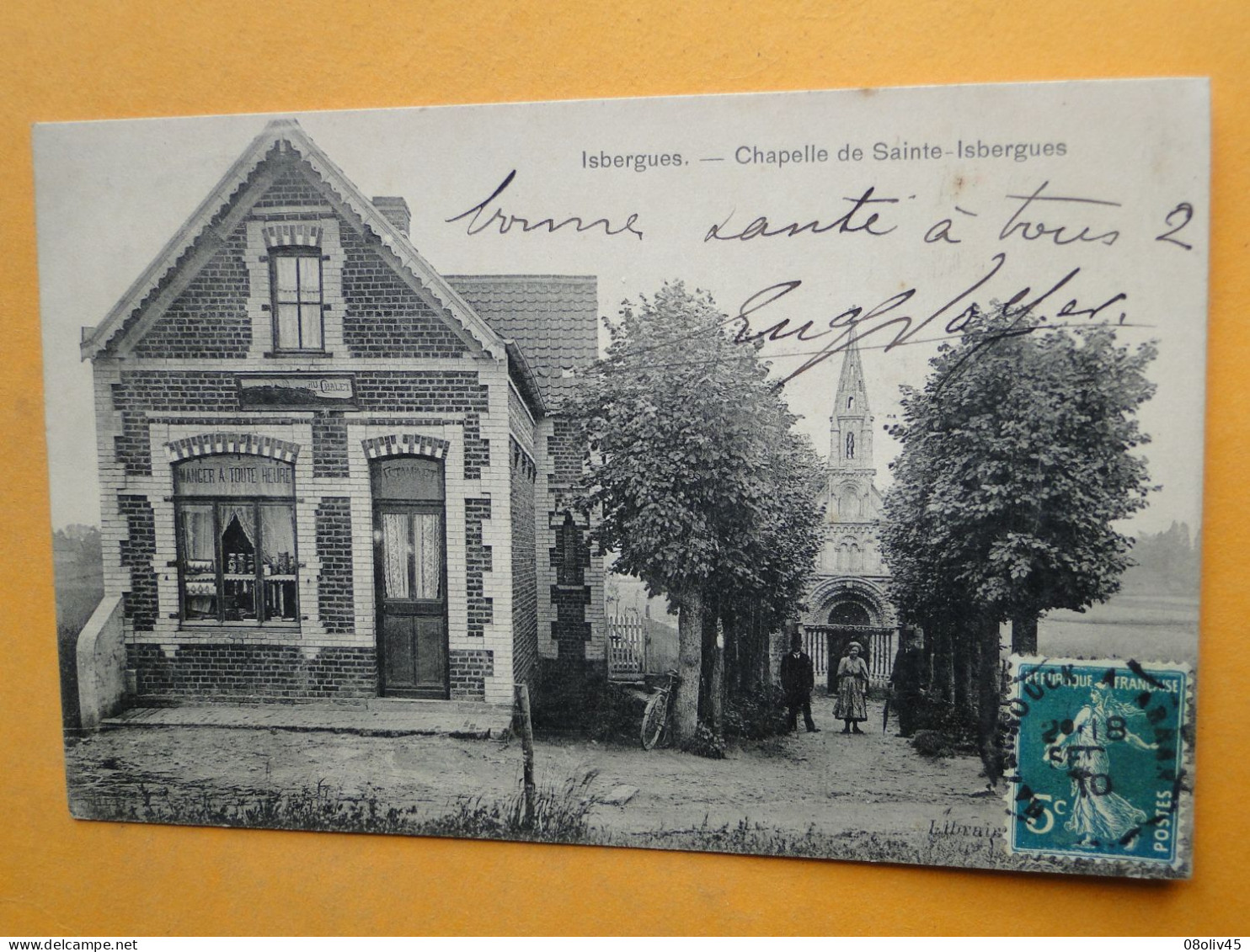 ISBERGUES -- Estaminet "Manger à Toute Heure " - Chapelle De Ste-Isbergues - Autres & Non Classés