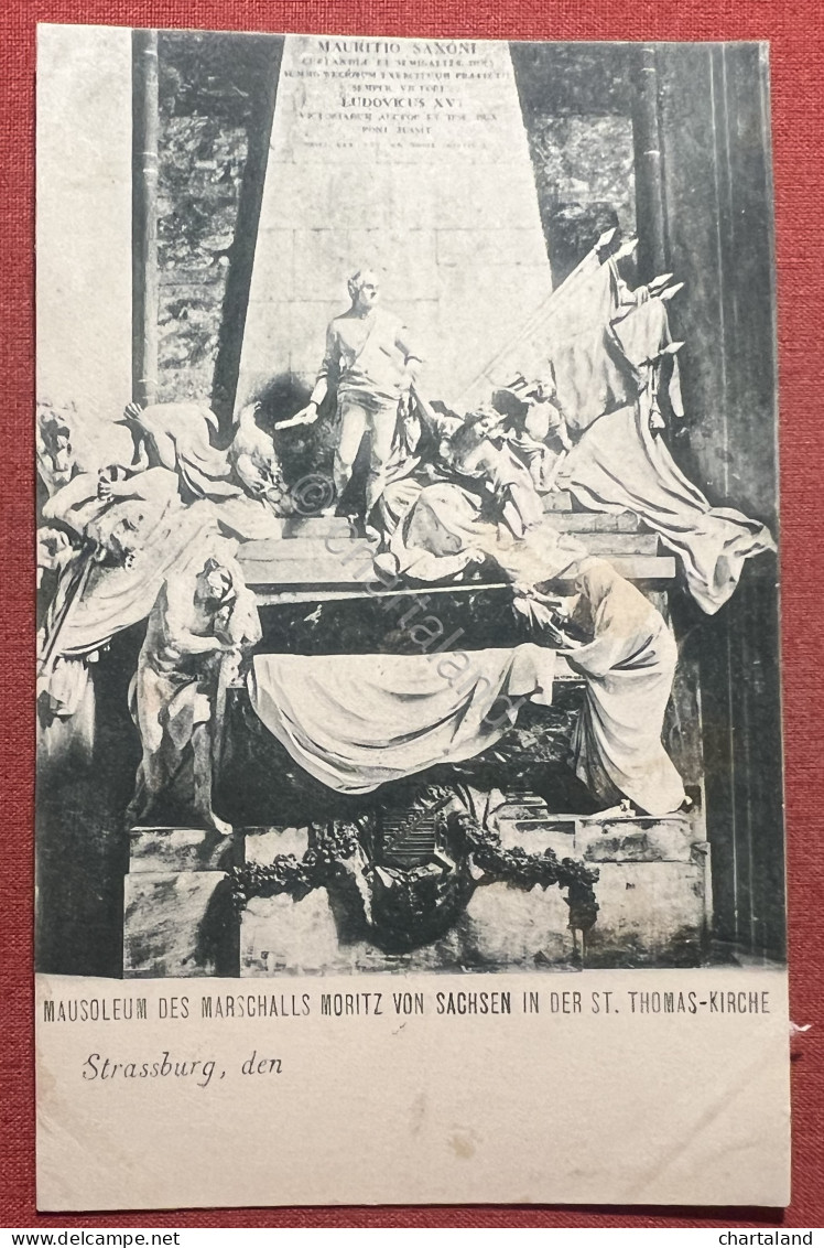 Cartolina - Strassburg, Den - Mausoleum Des Marschall Moritz Von Sachsen - 1900 - Ohne Zuordnung
