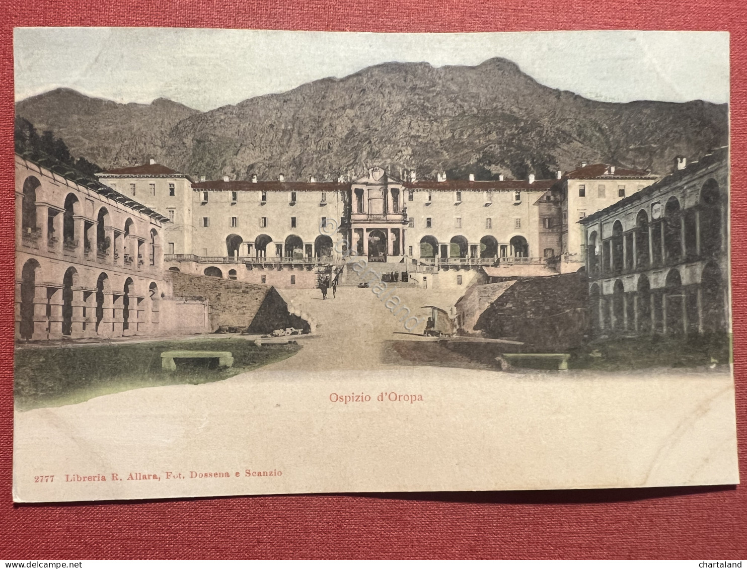 Cartolina - Ospizio D'Oropa ( Biella ) - Panorama - 1900 Ca. - Biella