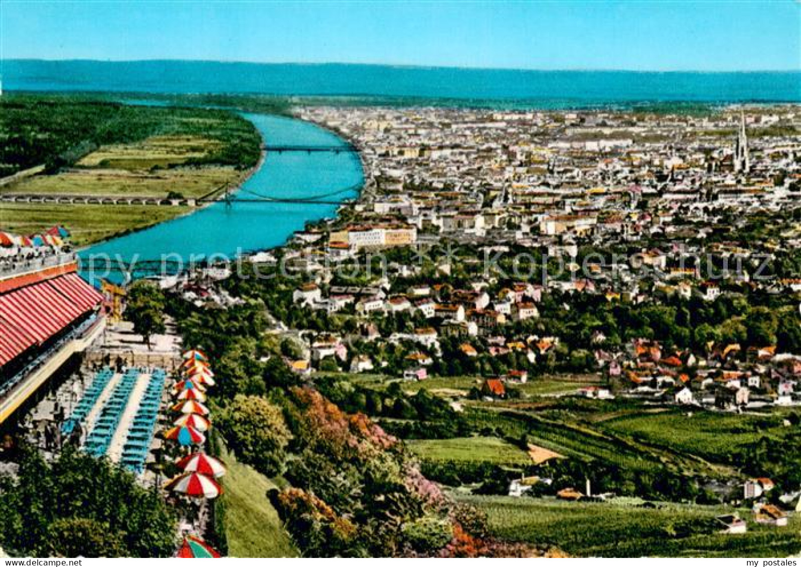 73779072 Wien AT Blick Vom Kahlenberg Auf Wien Und Donau  - Altri & Non Classificati