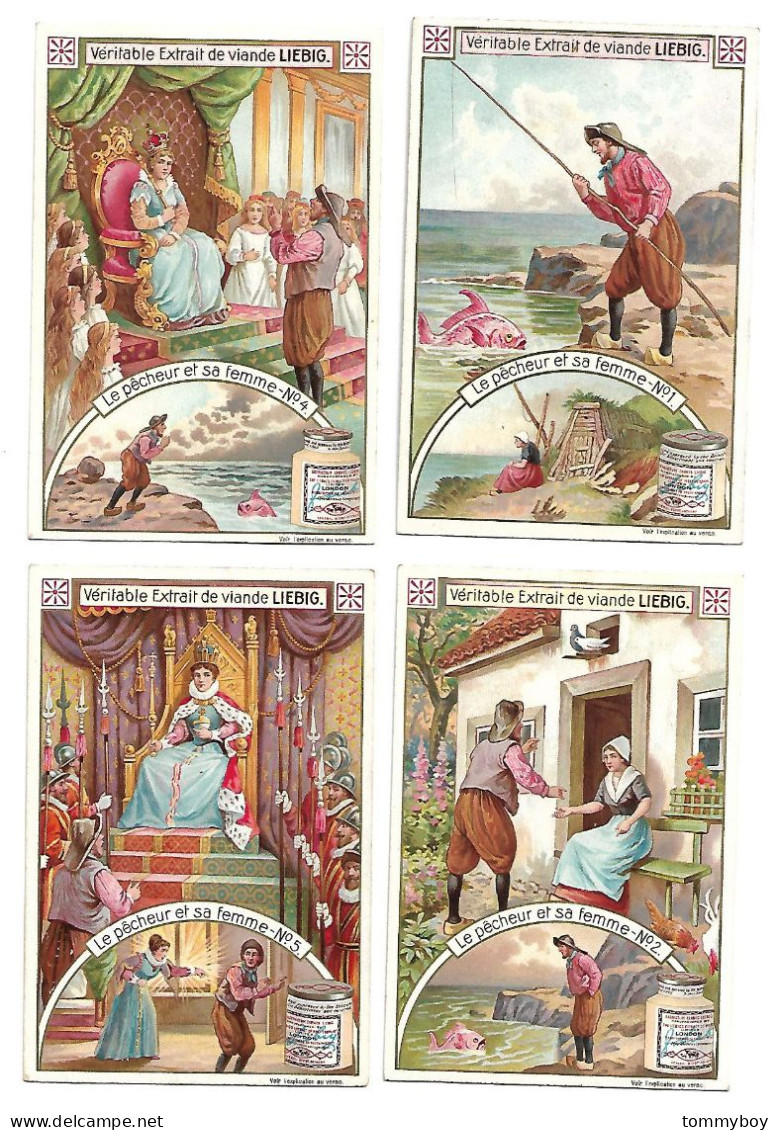 S 834, Liebig 6 Cards, Le Pêcheur Et Sa Femme (ref B22) - Liebig