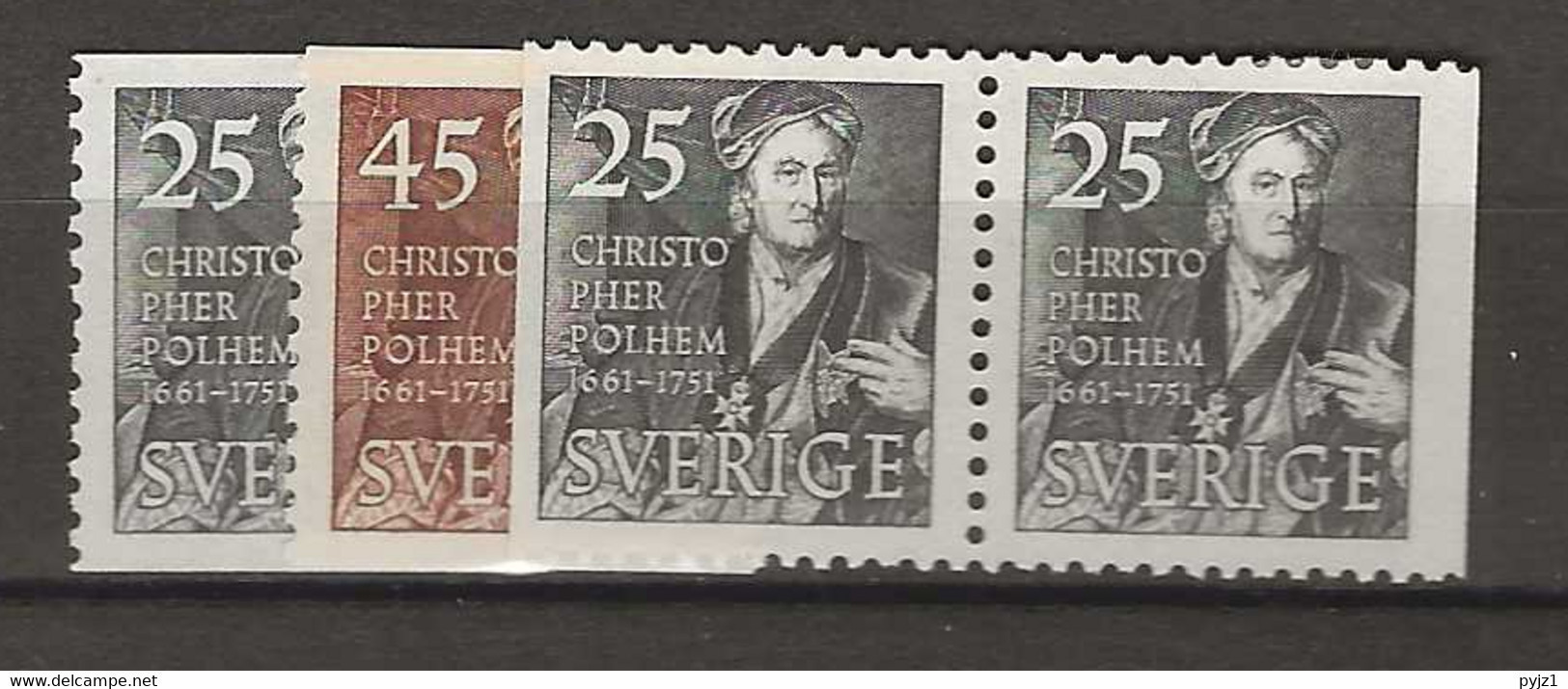 1951 MNH Sweden, Mi 263-64 Postfris** - Neufs