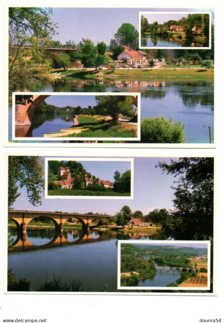 LE BUISSON DE CADOUIN (24) - La Guinguette Du Pont De Vicq - Bar Restaurant (2 Cartes) - Sonstige & Ohne Zuordnung