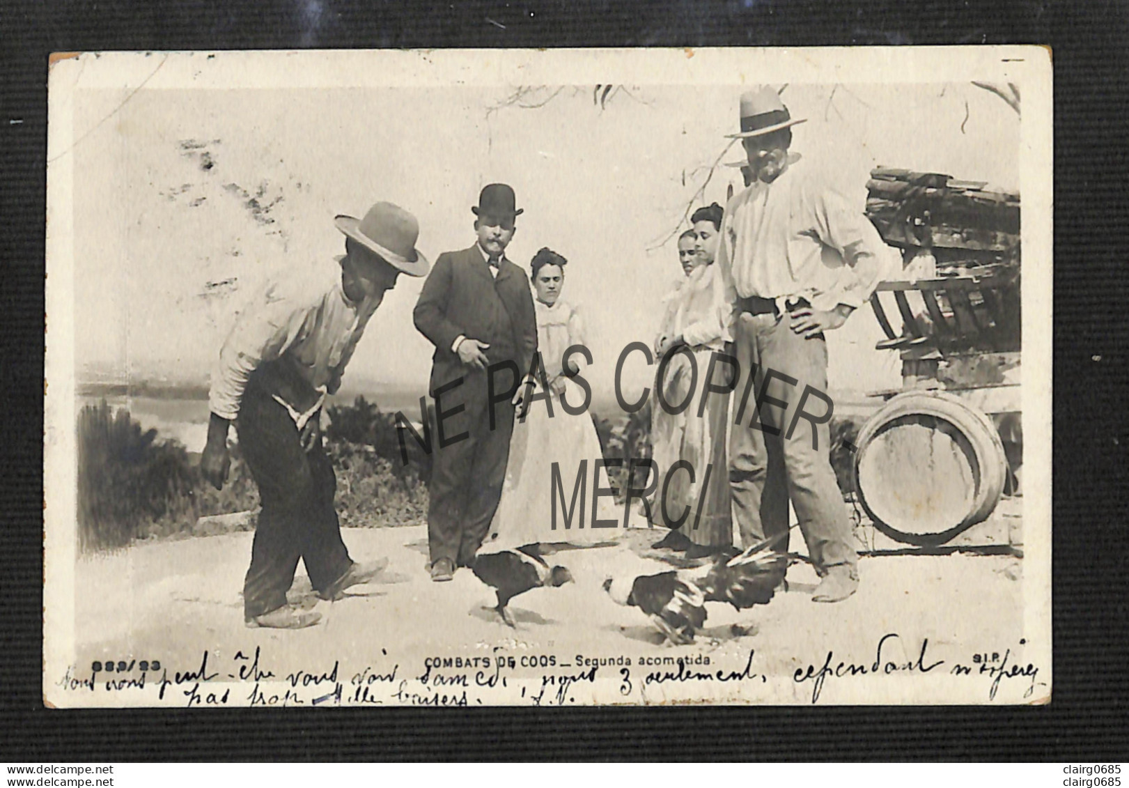 ARGENTINE - COMBATS DE COQS - Segunda Acomatida - 1904 - RARE - Argentina