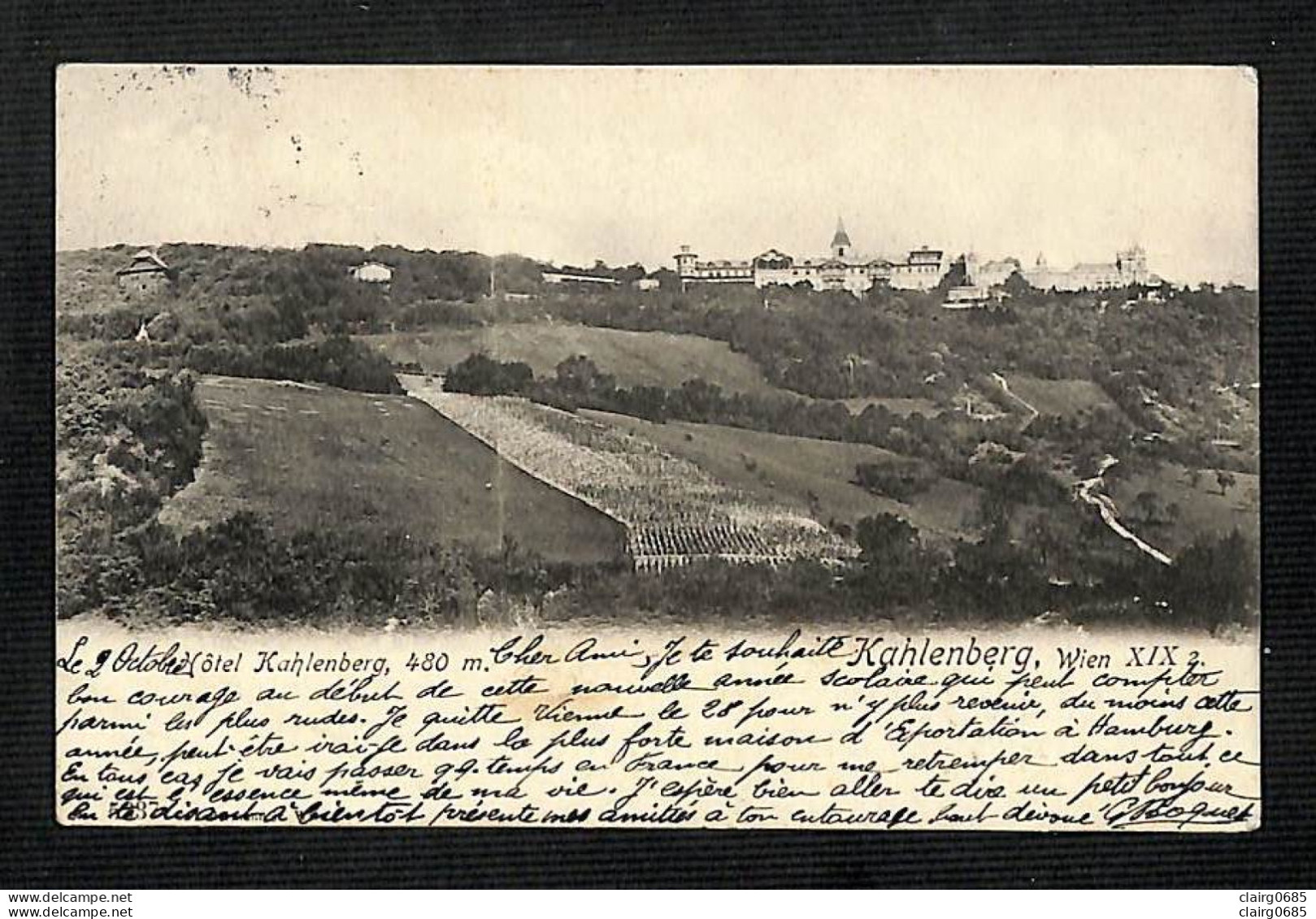 AUTRICHE - AUSTRIA - OSTERREICH - KAHLENBERG, Wien XIX - Hôtel Kahlenberg - 1902 - RARE - Autres & Non Classés