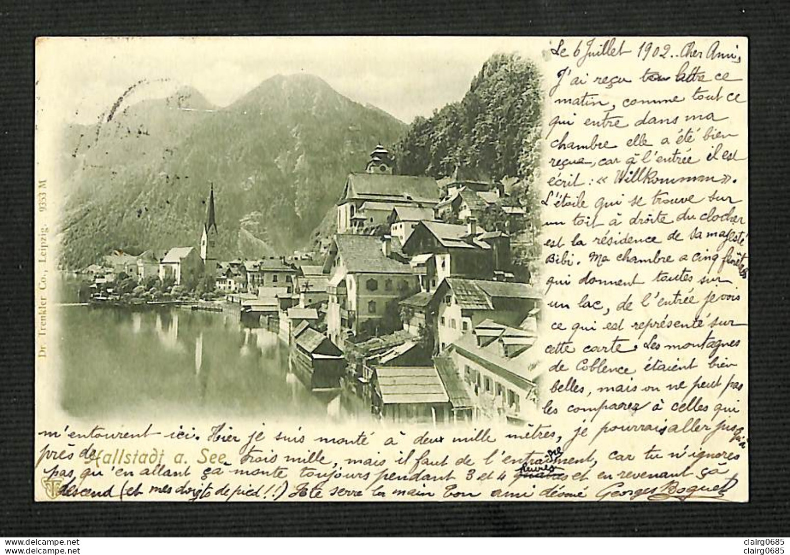 AUTRICHE - OSTERREICH - HALLSTADT  A. See - 1902 - RARE - Hallstatt