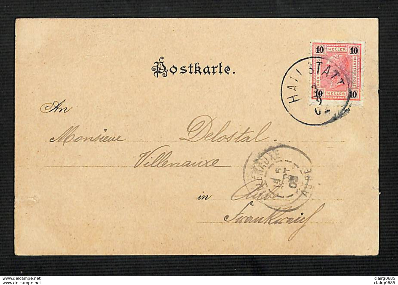 AUTRICHE - OSTERREICH - HALLSTATT VON DER STATION - 1902 - RARE - Hallstatt