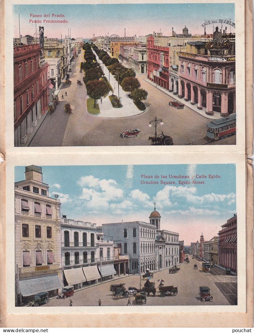 DE Nw30- BEAUTIFUL HAVANA , CUBA - DEPLIANT 11 CARTES RECTO VERSO ( 22 VUES ) - EDICION JORDI - Toeristische Brochures