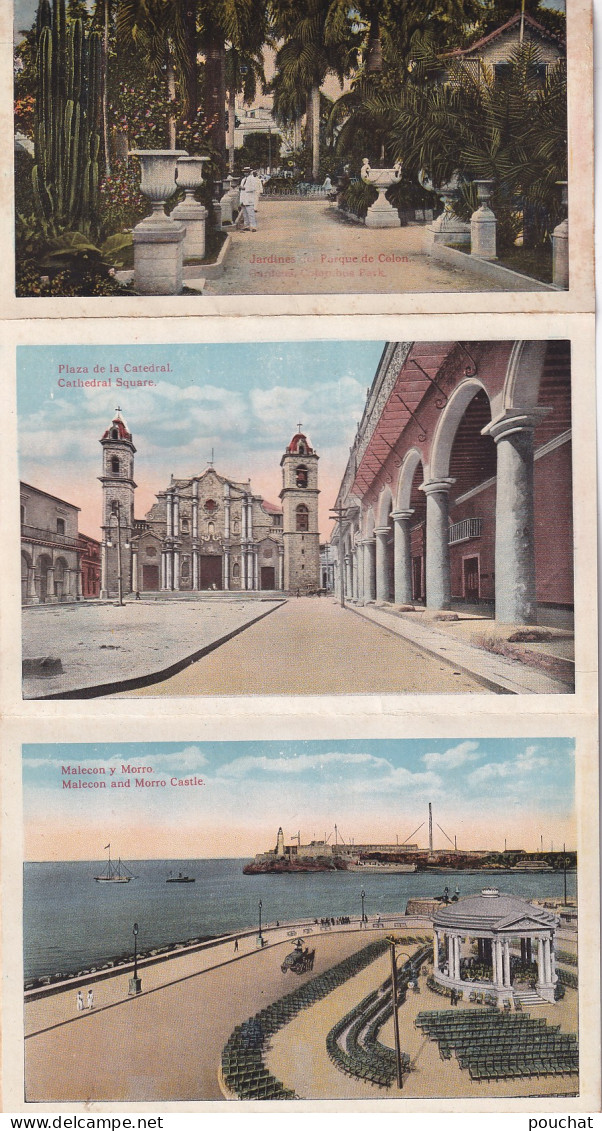 DE nw30- BEAUTIFUL HAVANA , CUBA - DEPLIANT 11 CARTES RECTO VERSO ( 22 VUES ) - EDICION JORDI