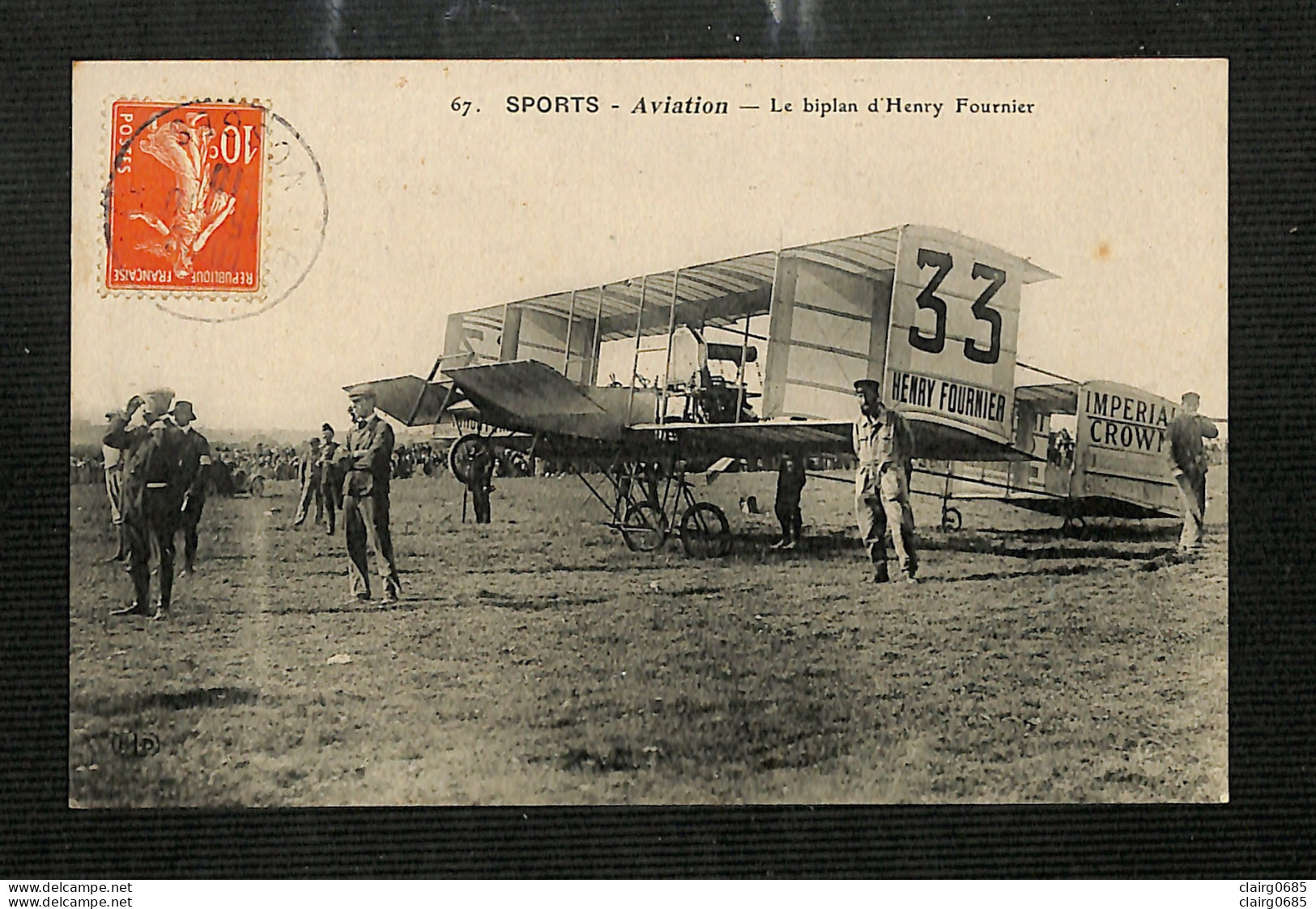 AVIATION - AVIATEURS - Le Biplan D'Henry Fournier - 1910 - Flieger