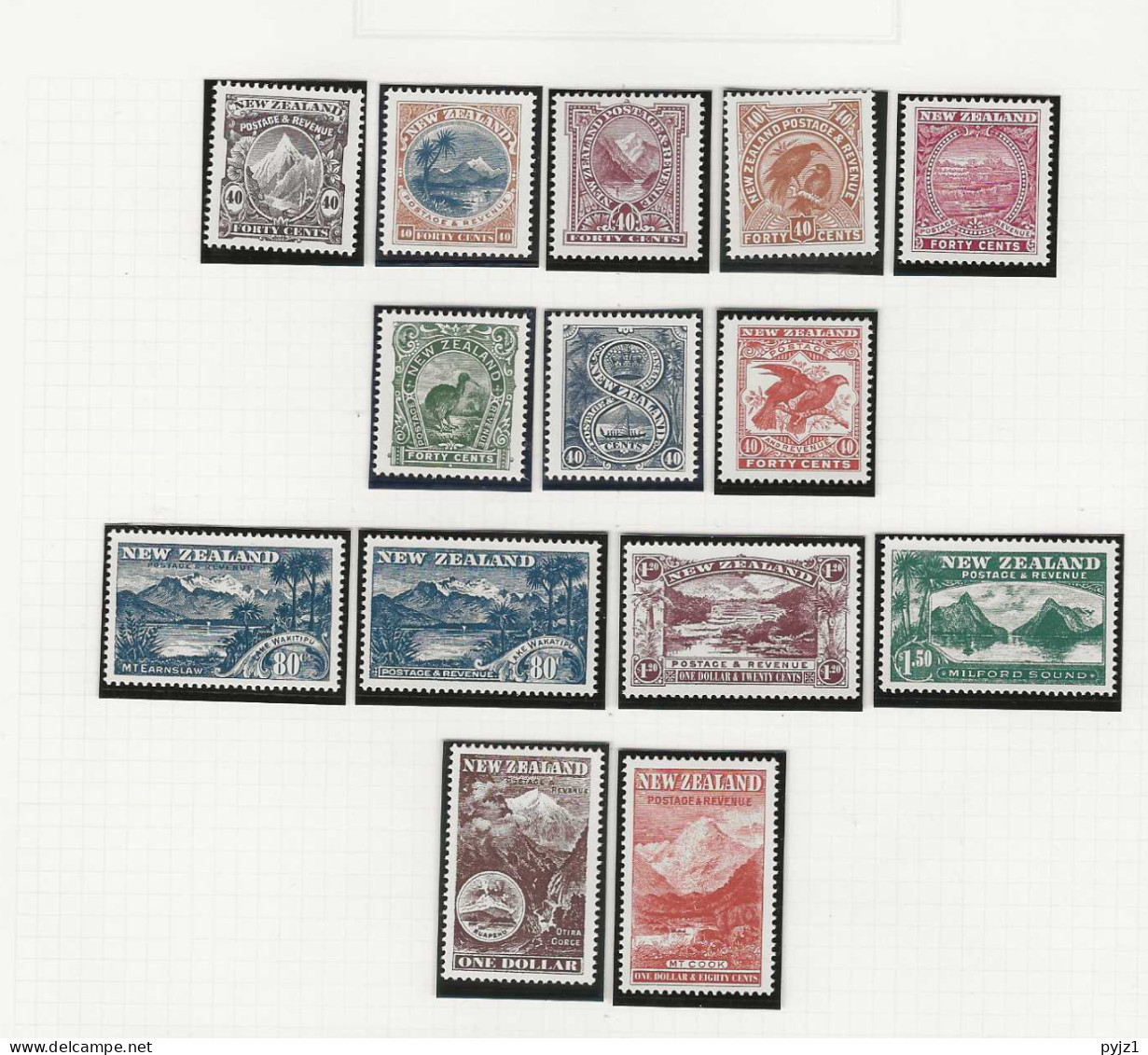 1998 MNH New Zealand Mi 1677-90 Postfris** - Ungebraucht