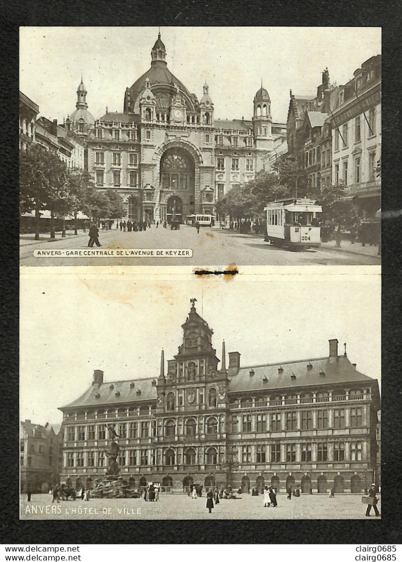 BELGIQUE - ANVERS - Souvenir D'Anvers - Carte-Lettre (8 Photos à L'intérieur) - Antwerpen