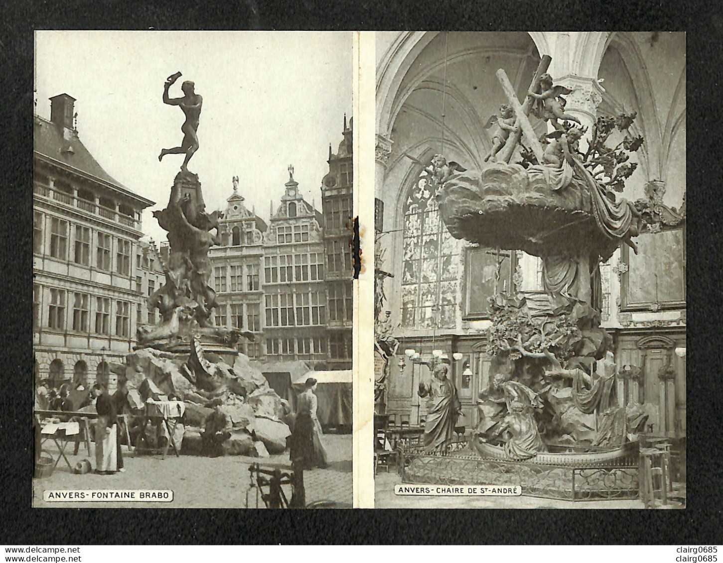 BELGIQUE - ANVERS - Souvenir d'Anvers - Carte-Lettre (8 photos à l'intérieur)
