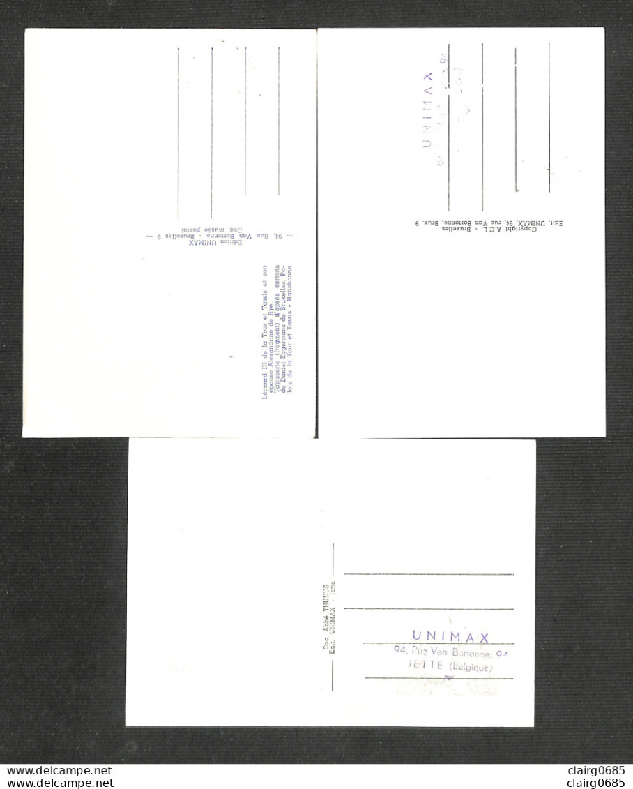 BELGIQUE - BELGIE - 3 Cartes MAXIMUM 1959-1960 - Léonard III De La Tour - Hoogstraten - St Séverin En Condroz - 1951-1960