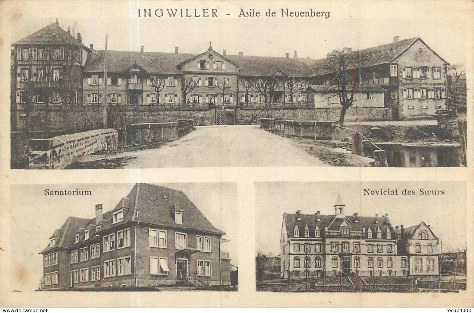 67 INGWILLER  Asile De Neuenberg   2 Scans - Andere & Zonder Classificatie