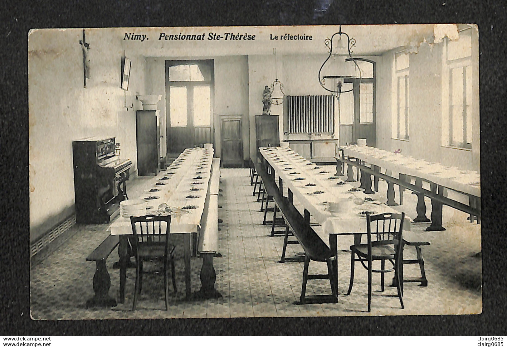 BELGIQUE - NIMY - Pensionnat Ste-Thérèse - Le Réfectoire - RARE - Mons