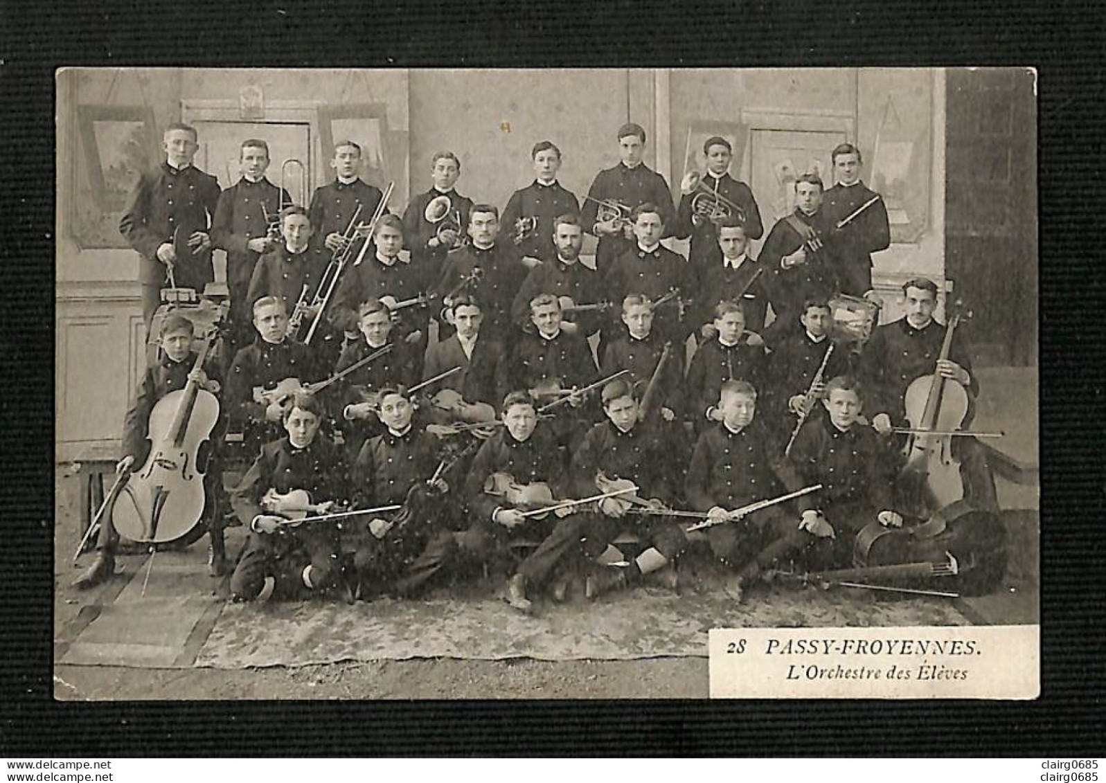 BELGIQUE - PASSY-FROYENNES - L'Orchestre Des Elèves  - 1908 - Doornik