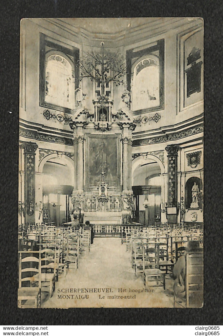 BELGIQUE - SCHERPENHEUVEL Het Hoogalaar - MONTAIGU - Le Maître-autel - 1922 (vue Peu Courante) - Scherpenheuvel-Zichem