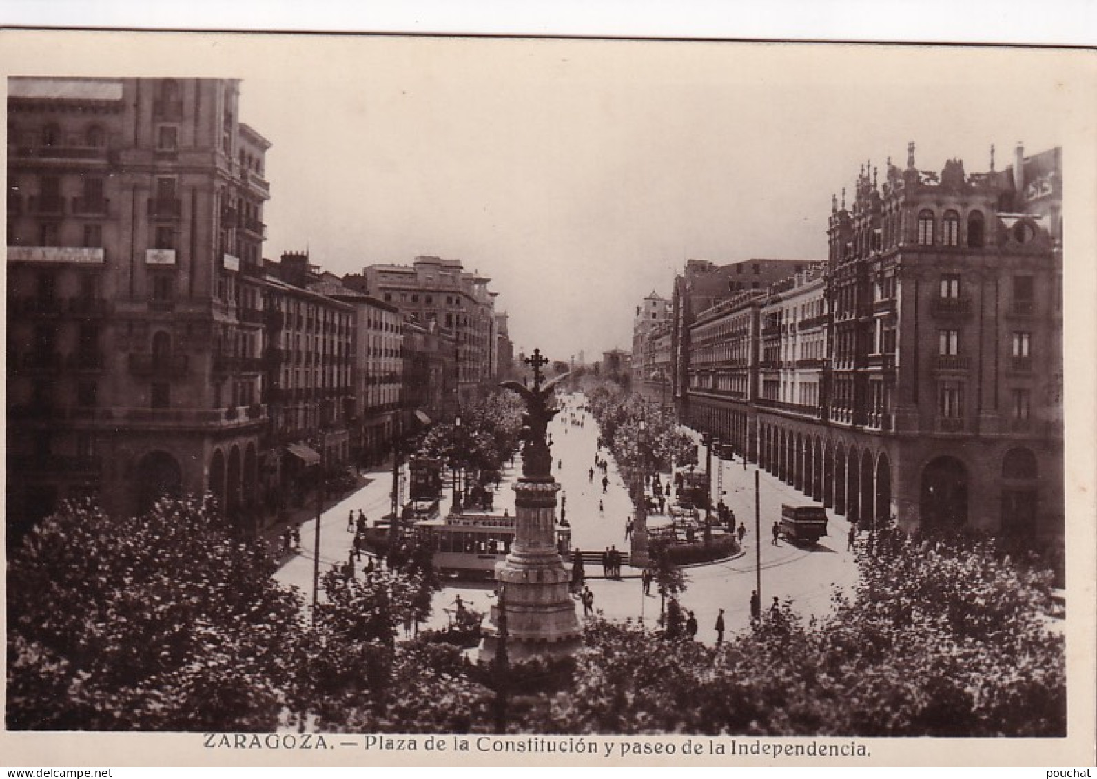 DE Nw31- ZARAGOZA - PLAZA DE LA CONSTITUCION Y PASEO DE LA INDEPENDENCIA - Zaragoza