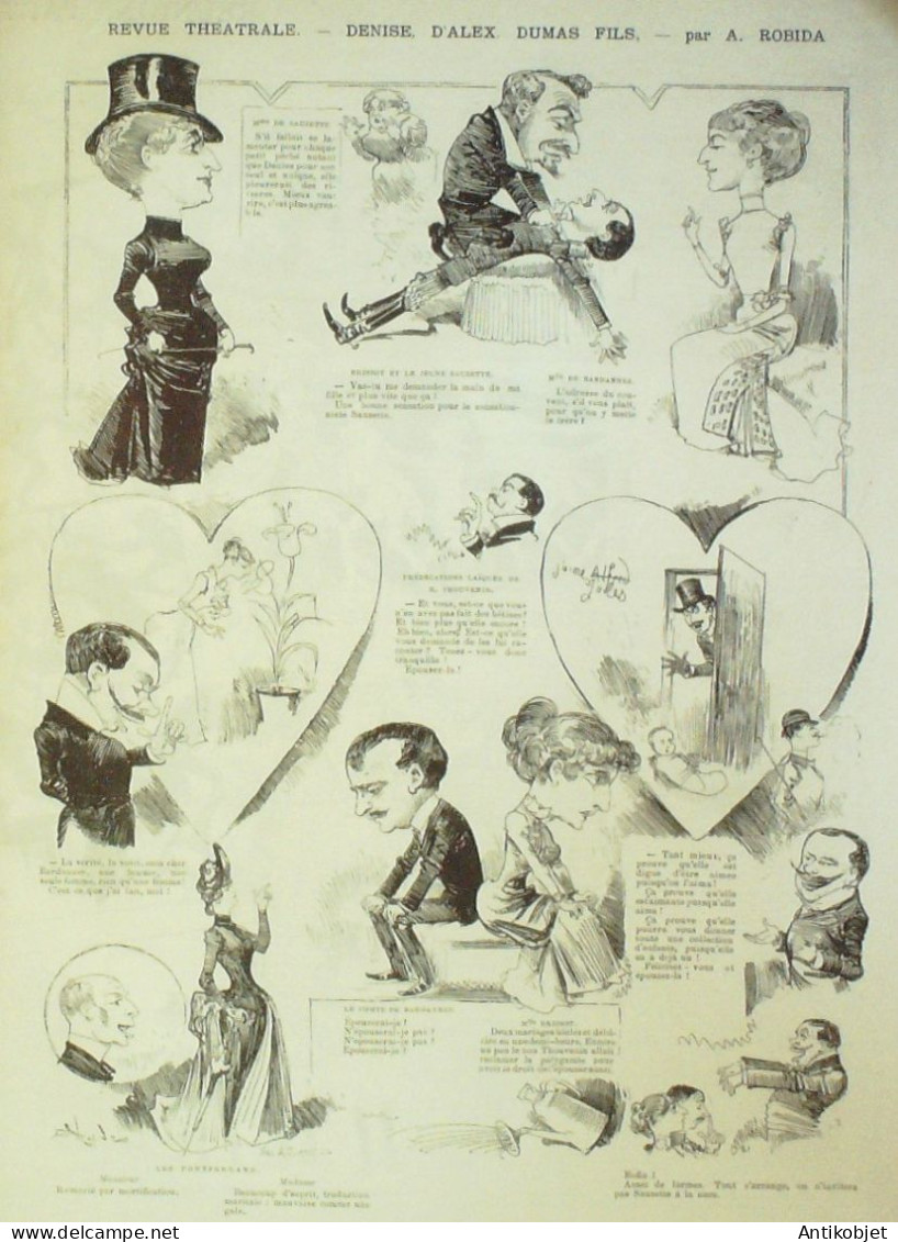 La Caricature 1885 N°268 Vertus Militaires Caran D'Ache Alex Dumas Robida Trock Malot Par Luque - Magazines - Before 1900