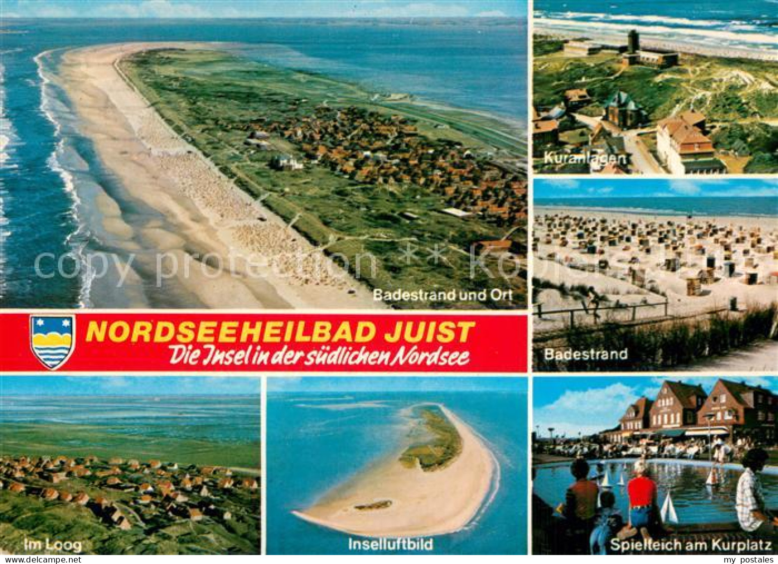 73779007 Juist Nordseebad Fliegeraufnahmen Kuranlagen Im Loog Spielteich Juist N - Juist