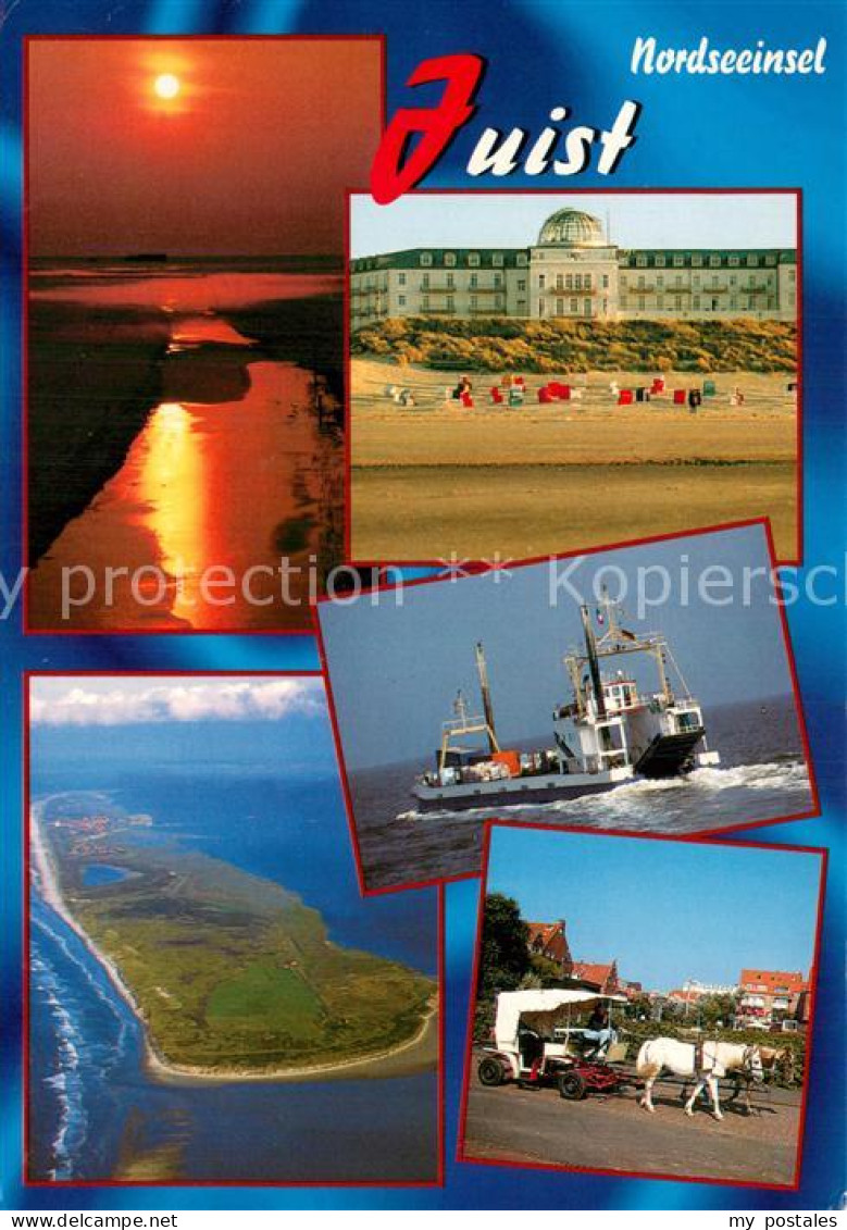 73779006 Juist Nordseebad Strand Hotel Fliegeraufnahme Schiff Pferdebus Juist No - Juist