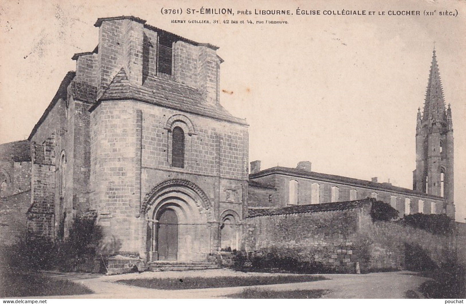 EP 28-(33) ST EMILION PRES LIBOURNE - EGLISE COLLEGIALE  ET LE CLOCHER - Saint-Emilion