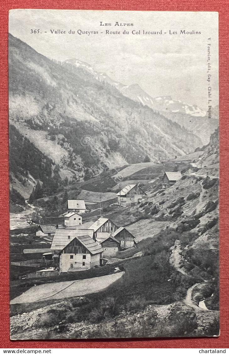 Cartolina Les Alpes, Vallée Du Queyras - Route Du Col Izoard - Les Moulins 1910  - Non Classés