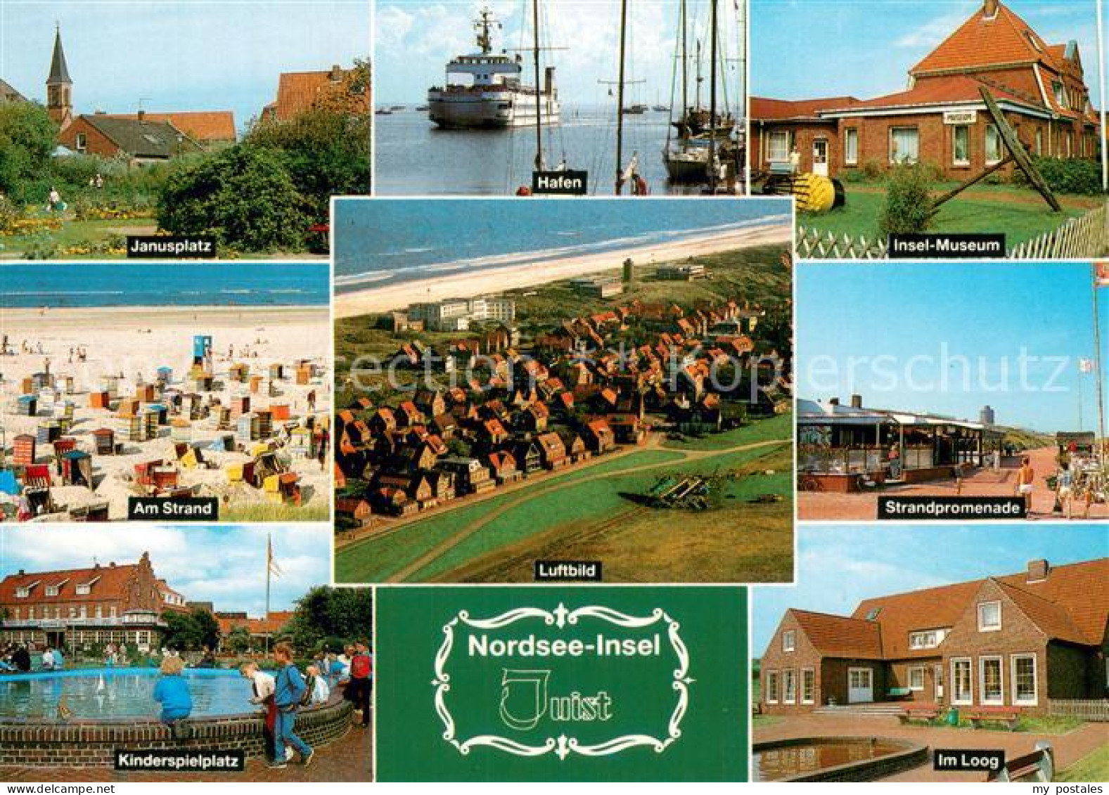 73778990 Juist Nordseebad Janusplatz Hafen Museum Strand Kinderspielteich Promen - Juist