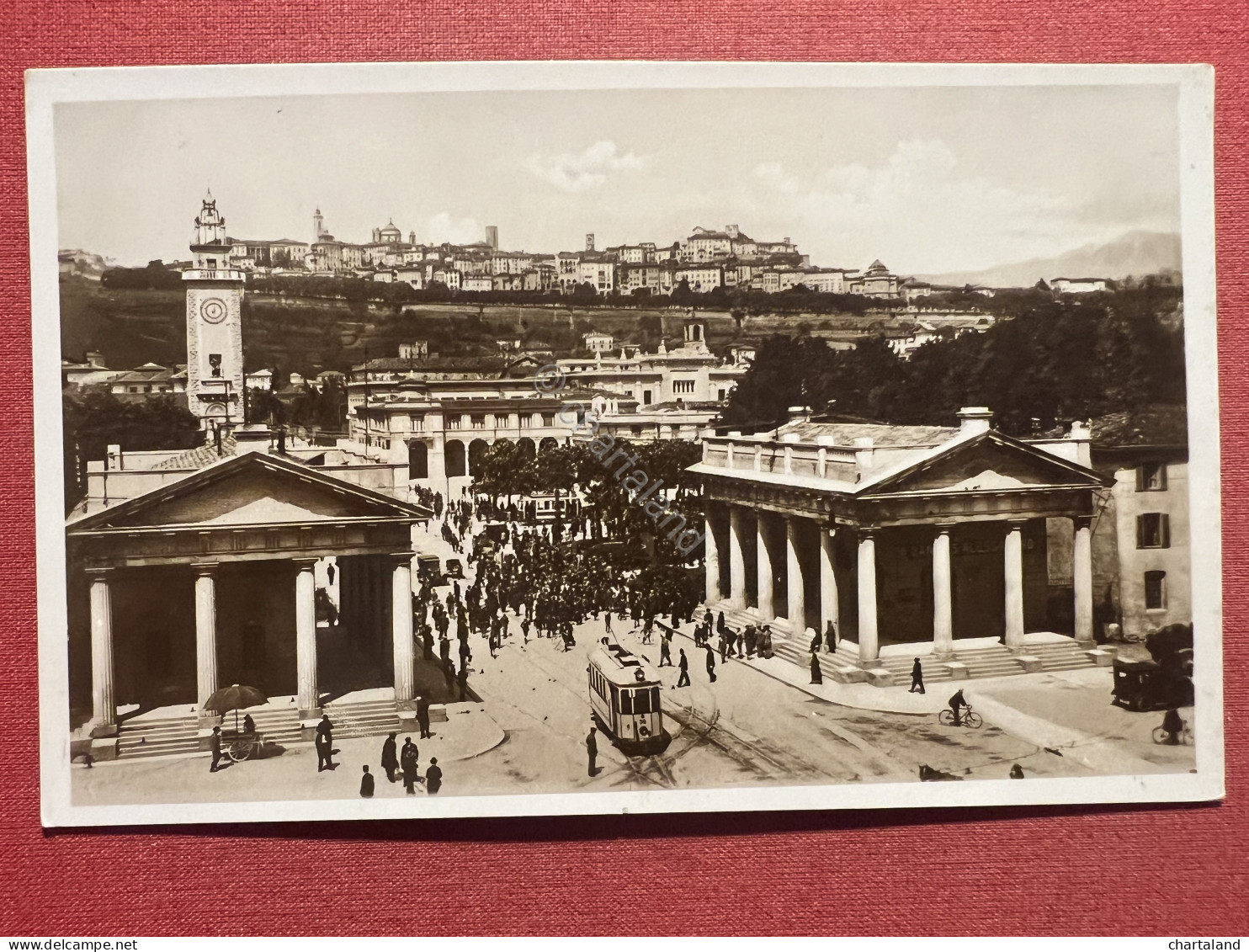 Cartolina - Bergamo - Panorama Da Porta Nuova - 1935 Ca. - Bergamo