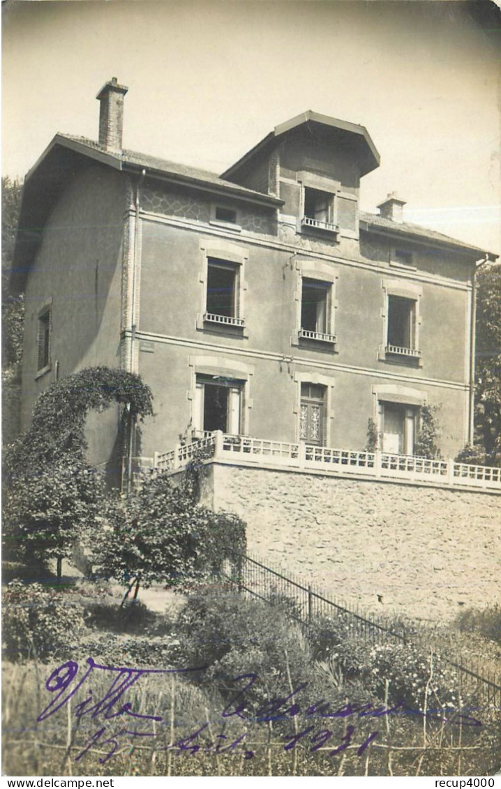 54 LONGWY Cp Photo D'une Villa à Déterminer Faite Par Photographe P Pierre 2 Scans - Longwy