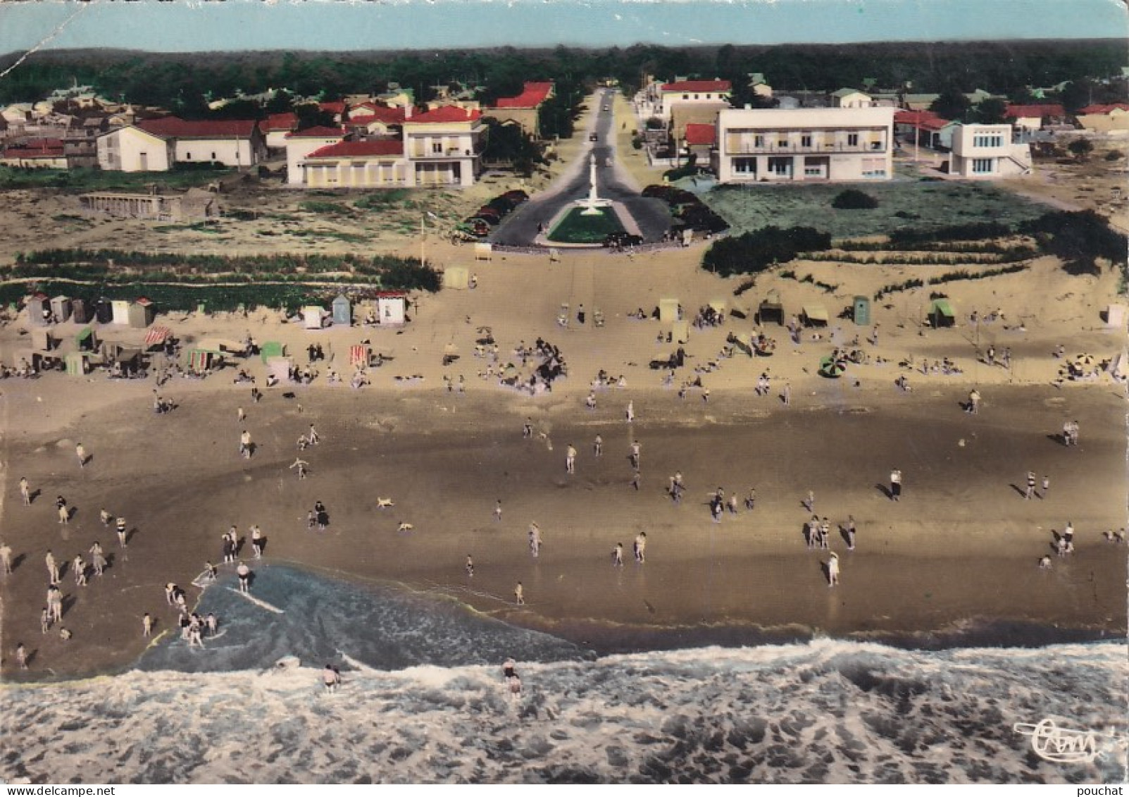 EP 29-(33) MONTALIVET - LA PLAGE , LES HOTELS ET AVENUE DE L'OCEAN - VUE AERIENNE - Other & Unclassified