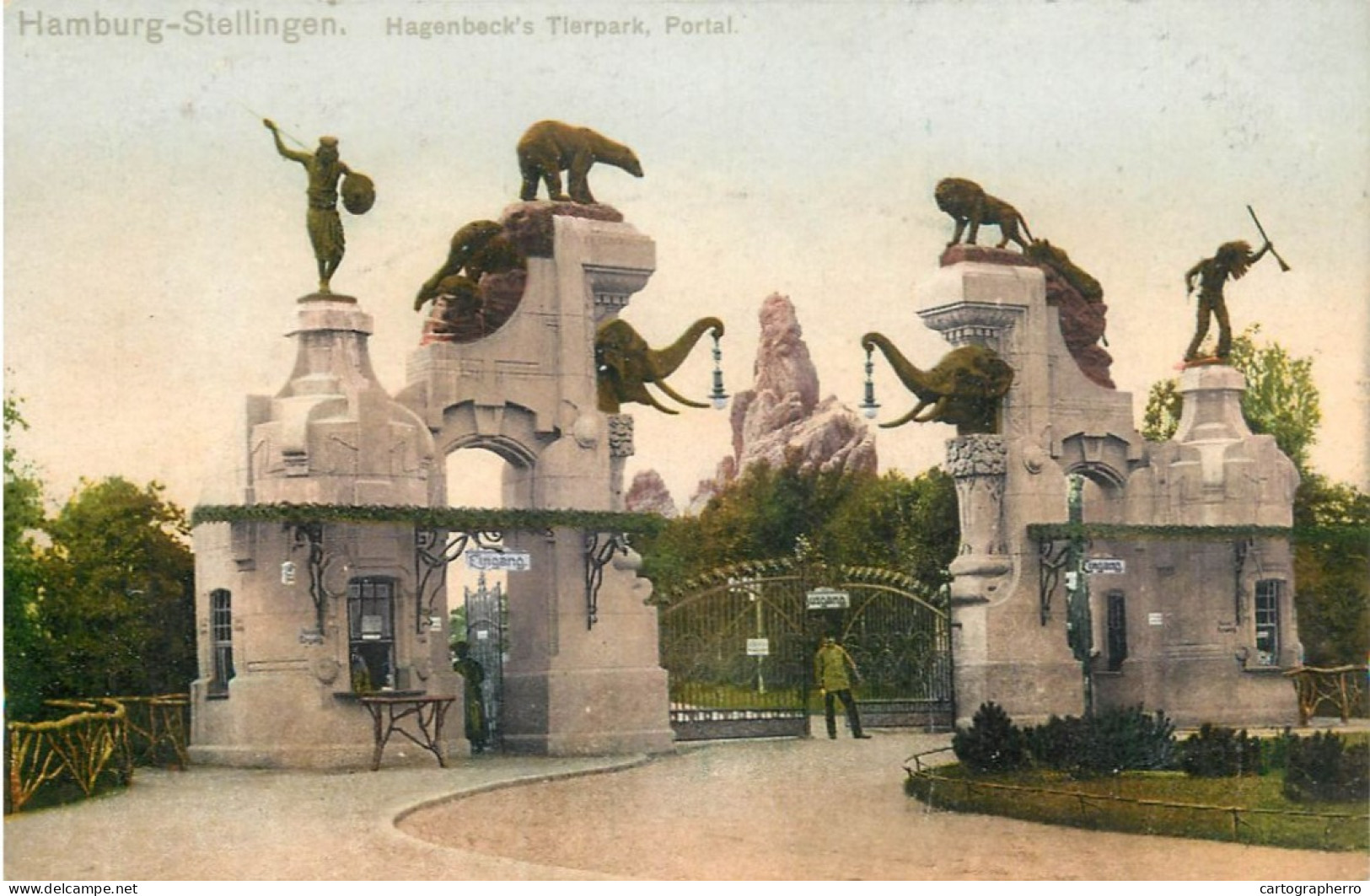 Germany Hamburg Stellingen Hagenbeck's Tierpark Portal - Otros & Sin Clasificación