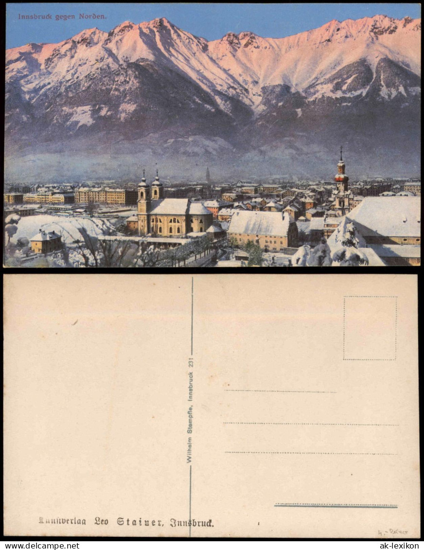 Ansichtskarte Innsbruck Stadt Im Winter 1914 - Innsbruck