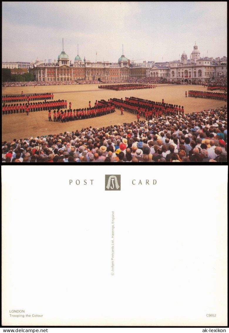 Postcard London Trooping The Colour, Aufstellung Der Wache 1980 - Autres & Non Classés